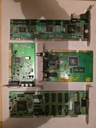 Retro stare karty rozszerzeń ze złączem ISA do starego/retro PC