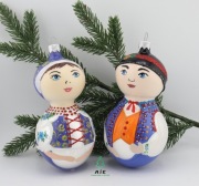 Szklane bombki choinkowe - ZESTAW Strój Kaszubski