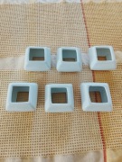 porcelanowe obrączki na serwetki komplet 6 szt.