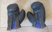 Rękawice bokserskie skórzane używane stan dobry skóra naturalna