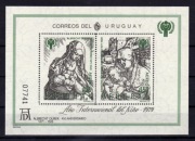 Urugwaj 1979 - Durer, rok dziecka, Mi blok 43**