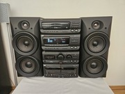 System stereo JVC CA-D75TR 3xCD 2xTape,Tuner, Bluetooth, pilot 100% sprawna