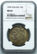 II RP, 10 złotych 1939, Warszawa, Józef Piłsudski 