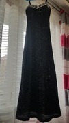 Sukienka czarna roz S, XS, Cekiny , Sylwester 