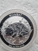 1 DOLAR WOMBAT AUSTRALIA 2023R.UNCJA SREBRA.
