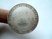 HESJA: 1 TALAR 1842 r - RZADSZA MONETA