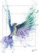 Obraz plakat akwarele ptak 30x40