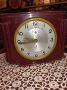 Stary ciekawy budzik Jaz Francja nakręcany sprawny 