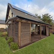 Zadaszenia tarasu drewniane altana pergola patio szlifowane malowane 