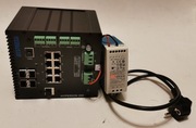 Hyperion 200 Zarządzalny Przemysłowy Switch Zasilacz Inne 8xRJ45 4 SFP PoE