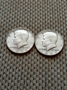USA, 1/2 Dolara, 1964r- 2 szt Srebro.