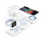 Bezprzewodowa Ładowarka Magnetyczna Składana 3w1 Telefon Słuchawki Zegarek