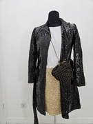 Płaszczyk narzutka cekinowa nowy 36