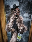 Cygan rzeźba z gliny 