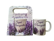 kubek w ozdobnym opakowaniu Super Nauczycielka 300 ml