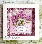 Kartka na ślub,dla emerytki lub urodziny,rocznicę,personalizowana w pudełku