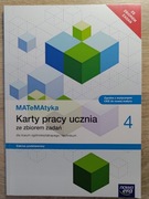 Matematyka 4 - karty pracy ze zbiorem  - Nowa Era