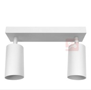 Oprawa lampy Spotlight Fargo tuba ruchoma regulowana biała 2xGU10 230V