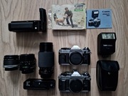 Canon AE-1 Program duży zestaw