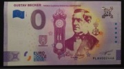 Banknot 0 euro  Gustav Becker twórca przemysłu zegarowego na Śląsku Unc
