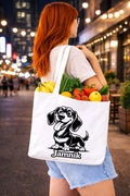Jamnik - Jamniczek - Torba na zakupy - Shopper - Unikatowe wzory