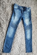 Spodnie jeansowe H&M r. 122 wąskie elastyczne