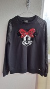 Cienka bluza z Myszką Micky z cekinowymi rękawami Lio Jo Rozmiar M