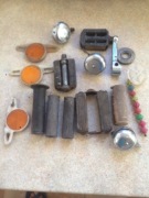 Stare części do roweru dzwonki pedały