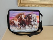 Torba na ramię A4 listonoszka konie szkolna