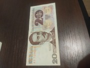 Banknot 20 zl Romuald Traugutt 
