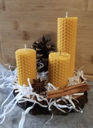 Zestaw świec  z węży naturalnej