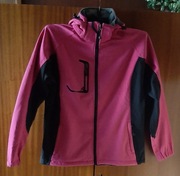 TERMOAKTYWNA SPORTOWA KURTA DAMSKA XXL TYPU SOFTSHELL MALINOWA