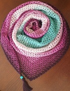 Chusta etola narzutka rękodzieło ręcznie robiona na szydełku szydełko hand
