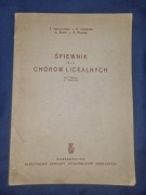 Śpiewnik dla chórów licealnych 1954 PZWS nuty PRL komplet