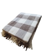 narzuta pled koc wełniany 100% wełna gramatura 380gr zdrowy 160x200 polski
