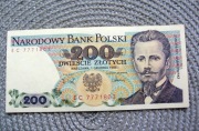 Polska 200 zł 1988r - Seria EC - Dąbrowski