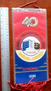 Proporczyk Kombinat Budownictwa Ogólnego Zagłębie Sosnowiec 40 lat 1985 PRL