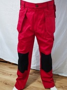 spodnie robocze Bekken & Strom czerwone monterskie dekarskie