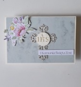 Pamiątka Pierwszej Komunii, personalizowana.