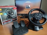 Kierownica Darkfire do PC, PS2, PS3 SL-6684-SBK