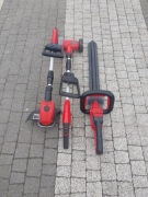 Nożyce,podkaszarka,szczotka do kostki,sprawne einhell zestaw. 