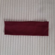Opaska na głowę, bawełniana w bordowym kolorze