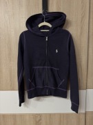 Bluza Polo Ralph Lauren S damska fioletowa nowsza kolekcja rozsuwana zip up