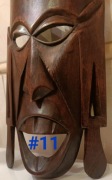 drewniana maska afryka afrykanska voodoo totem oryginał piękna design #11