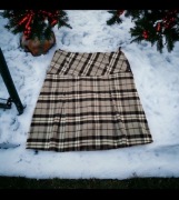 Spódnica wysoki stan krata