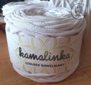 KamaLINKA nr 201 biały  sznurek bawełniany 5mm bez rdzenia 100m