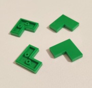 173 Klocek płaski 2x2 zielony - 15 szt.