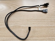 rozdzielacz zasilania do wentylatorów komputerowych 4 pin>2x3/4 pin 38 cm