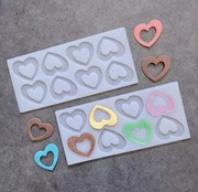 Kształt SERCA 8 wgłębień Forma Mata silikon 24*11 do Pieczenia Czekolady 
