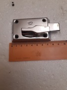 Zasuwka łazienkowa zamknięcie do wc nikiel